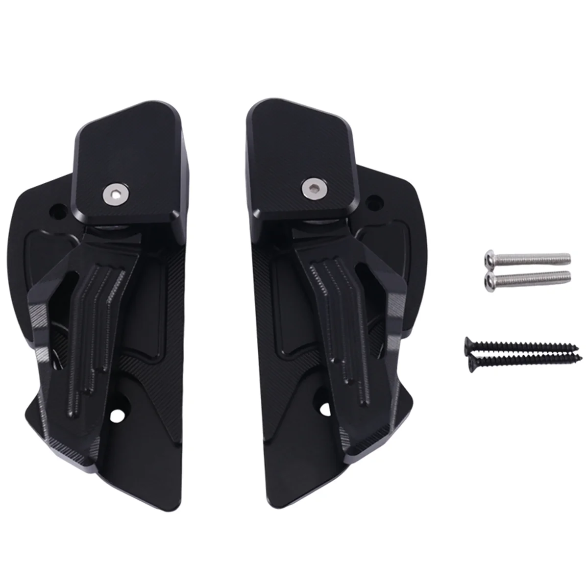 

Motorcycle Foldable Rear Passenger Footpegs Extention Foot Pedal Footrests for Vespa Primavera Sprint 125 150(Black)