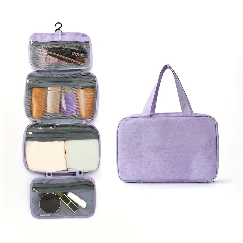 3 In 1 Multi-Functionele Reis Waszak Polyester Waterdichte Opbergtas Opknoping Droge Natte Scheiding Cosmetische Draagtas