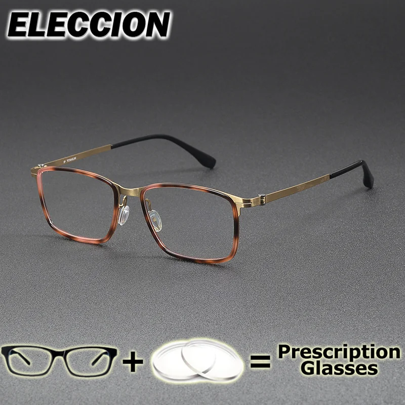 

ELECCION Prescription Glasses Super Quality Optical Eyewear Men Women Glasses Large Frame Myopia Photochromic Anti Blue Ray