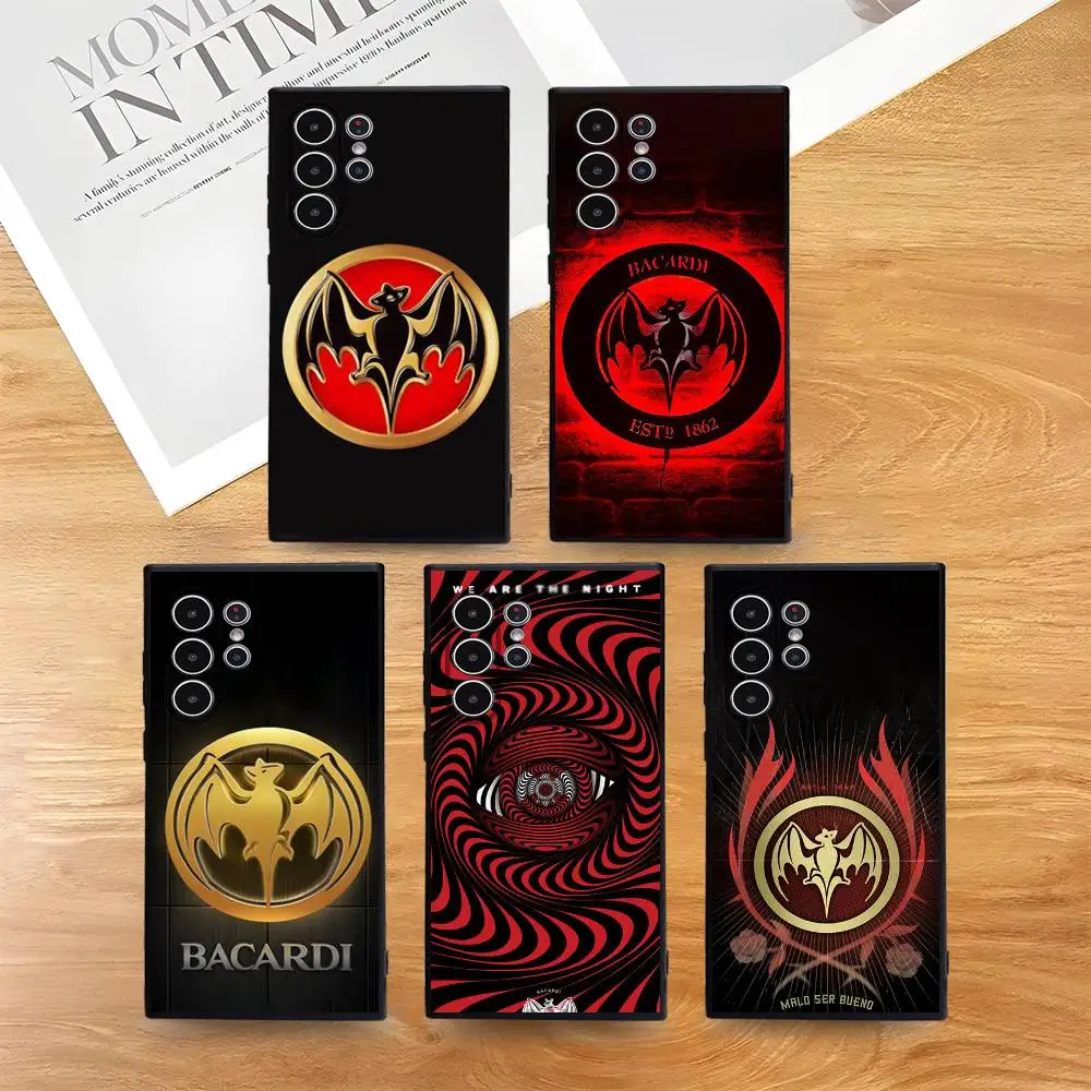 

B-Bacardi Rum Vampire Bat Phone Case For Phone S Series S21 S22 S23 S24 S25 FE Plus Ultra TPU Soft To Skin-friendly Case