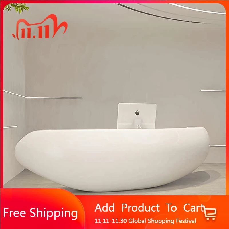 

Design Organizers Reception Desks Company Aesthetic Simple Shop Desks Beauty Salon Mostrador De Tienda Commercial Furniture