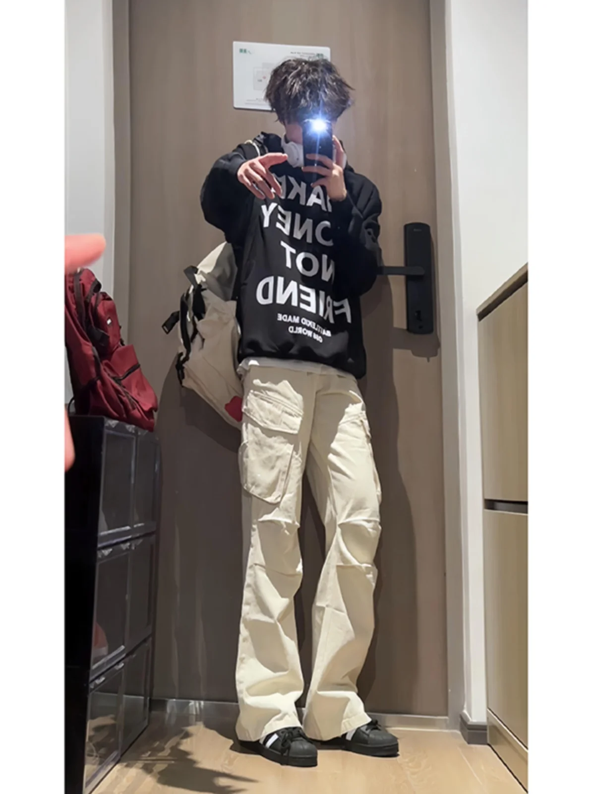 

Мужские брюки цвета хаки для работы, осенние, в американском стиле, для альпинизма, большие размеры, прямые штанины, модель Cleanfit Sli...