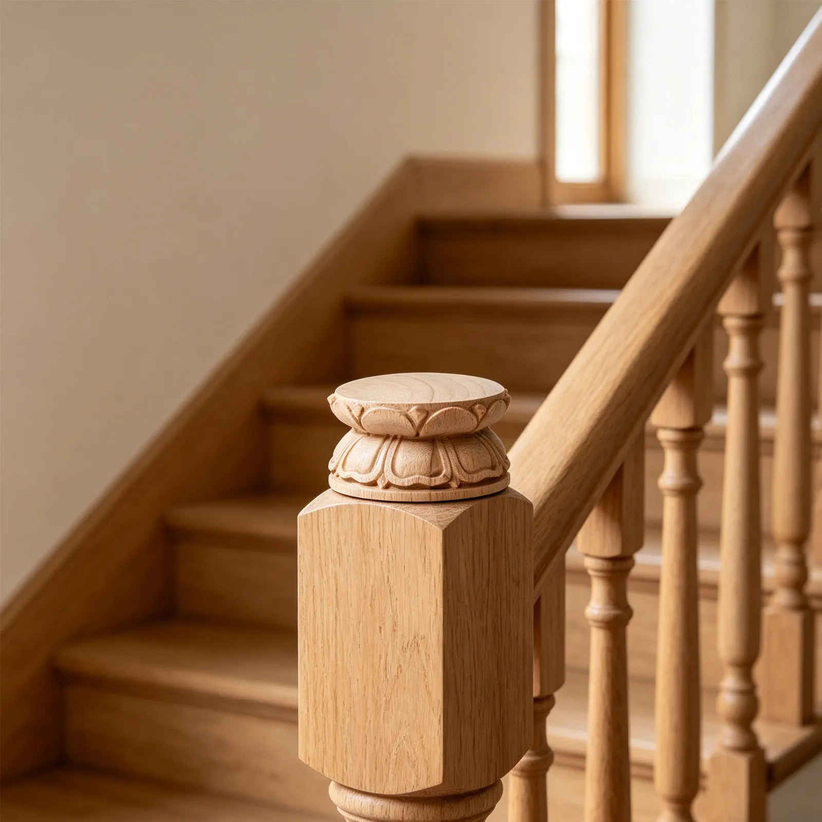 Lotus Wood Carving Decor Solid Wood Unfinished Post Cap Finial for Bed Rail Stair Newel Porch Deck Gazebo Pavilion Buddha Altar