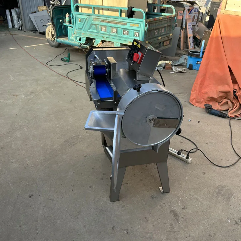 

Commercial Potato Shredder Dicing Machine Electric Slicer Machine Stainless Steel Double Head Vegetable Cutting Machine