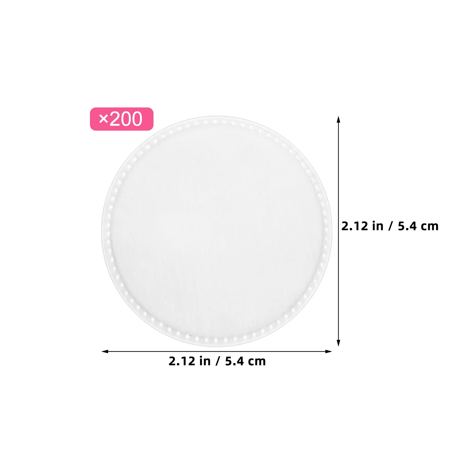 200 Stück verdickte Make-up-Wattepads, weiche dreischichtige Gesichtsrunden für die Hautpflege, Make-up-Entfernung, Baumwoll-Gesichtspads