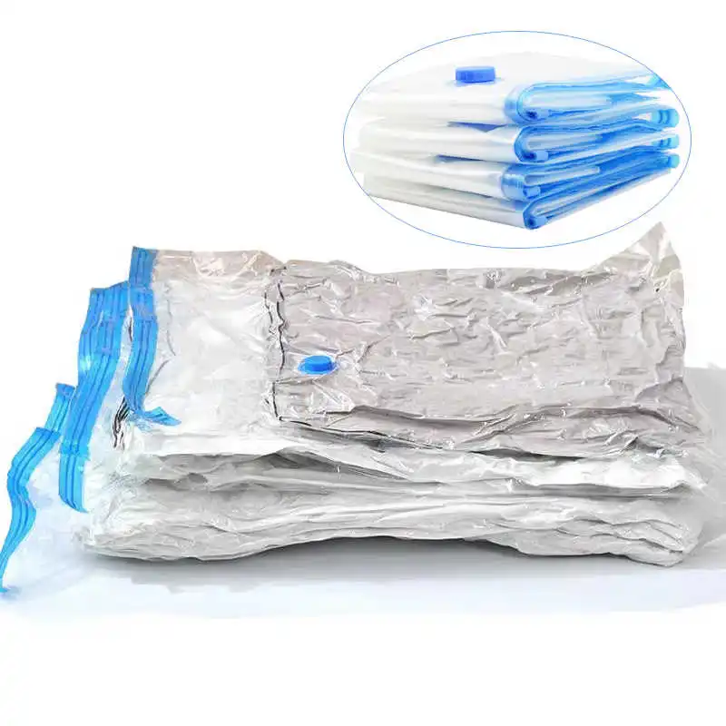 Vacuum Compression Bag For Clothes Transparent Plastic 40x60cm 60x80cm 80x120cm Under Bed Wardrobe Travel Home Storage Bags