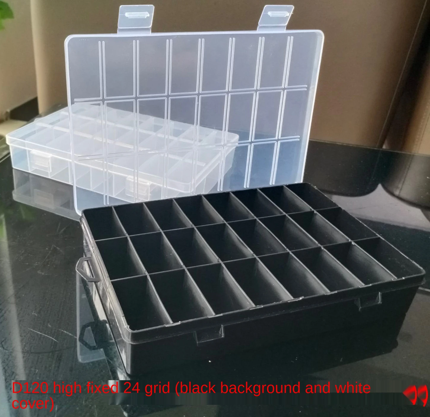 Practical 24 Grids DIY Apparel & Needlework Storage Box for Beads,Needles, Buttons, Sewing Accessories Tools Organizers