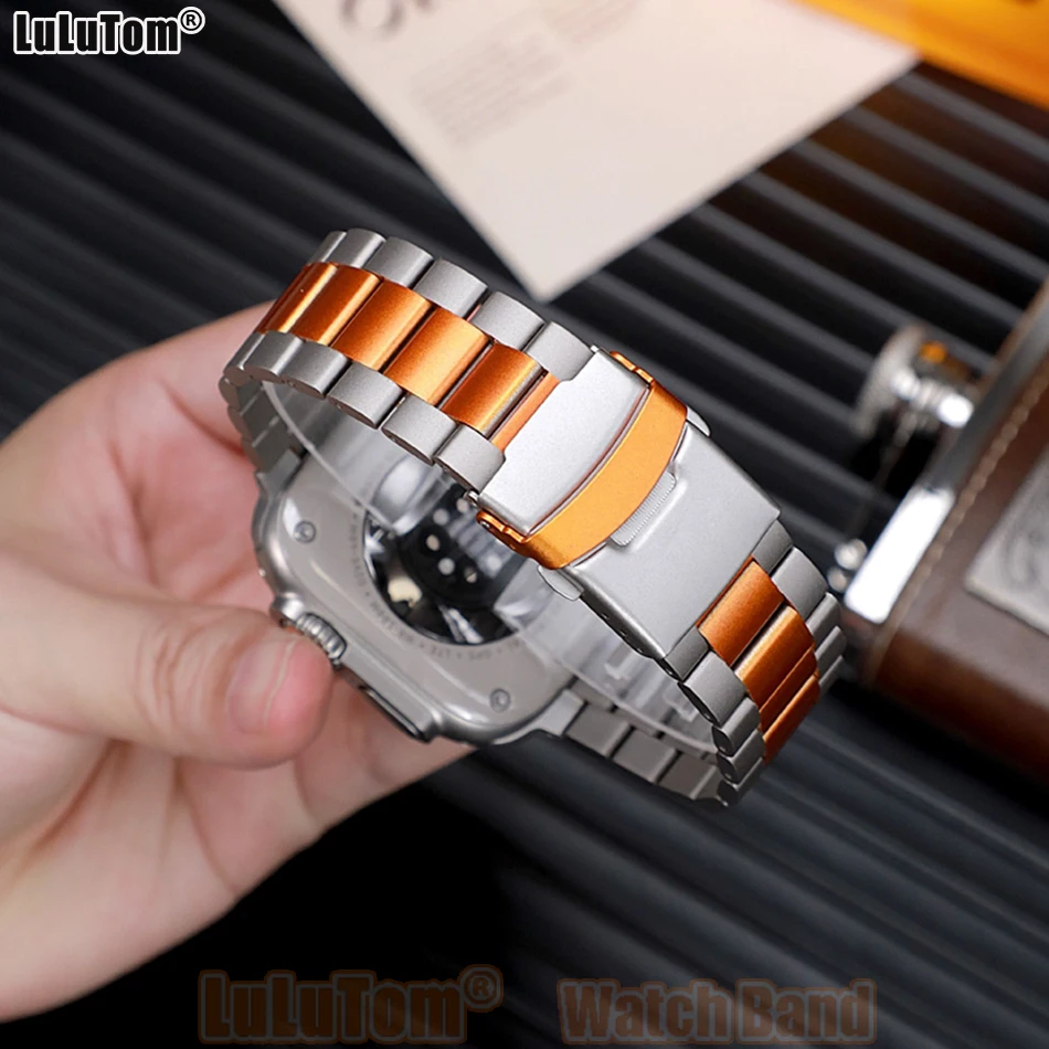 

Pure Titanium Strap for Apple Iwatch Series 11 10 9 8 7 6 5 4 3 2 SE Ultra Bands 38 40 41 42 44 45 46 49 mm Men Women Watchband