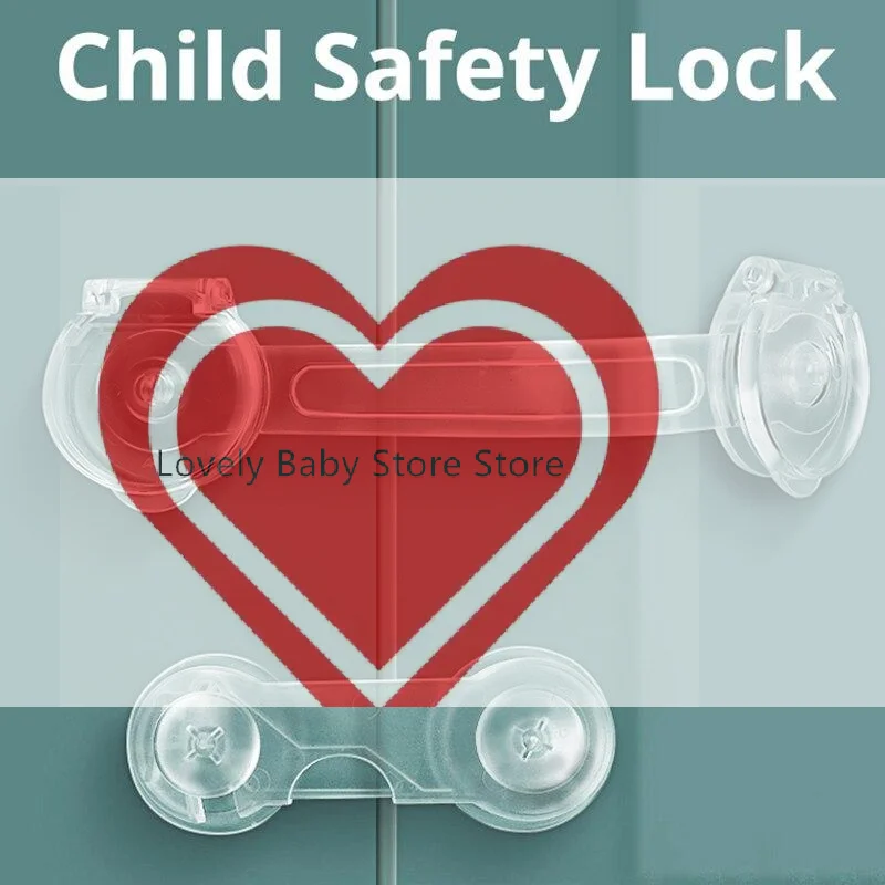 【BS】5Pcs Child Safety Lock Cabinet Locks Baby Lock Fridge Drawer Door Furniture Lock For Child Protection Security