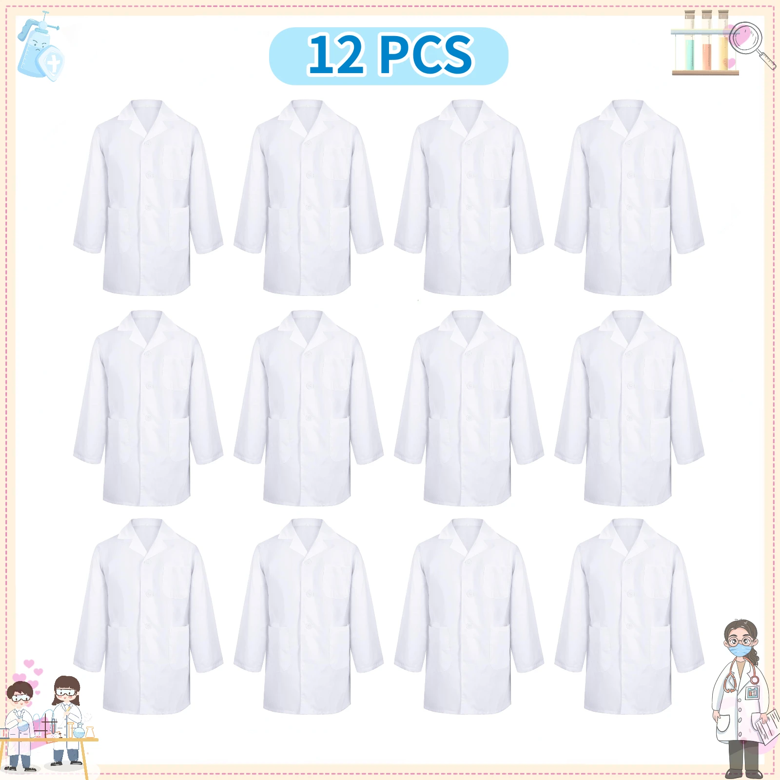 חלוק מעבדה לבן