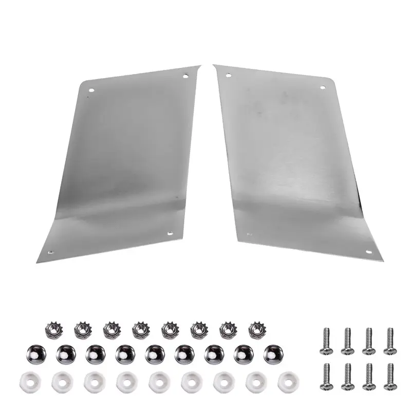 Chrome Iron Rear Saddlebag Kick Plate With Screws For Honda Goldwing GL1500S 1988-2000 Anti-Kick Plate Left+ Right Trunk