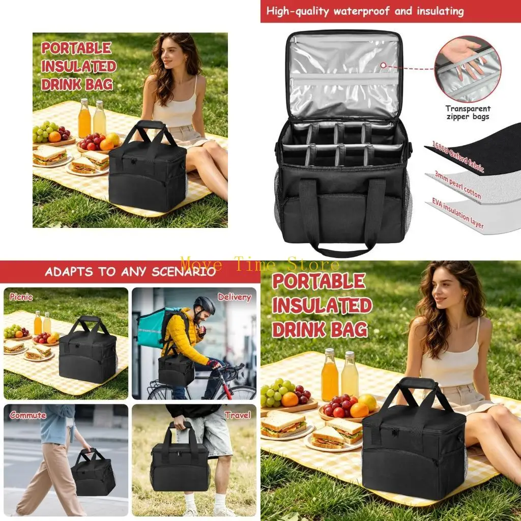 92ME Transportable Drink planner For Camping Kitchen Clear Top Window