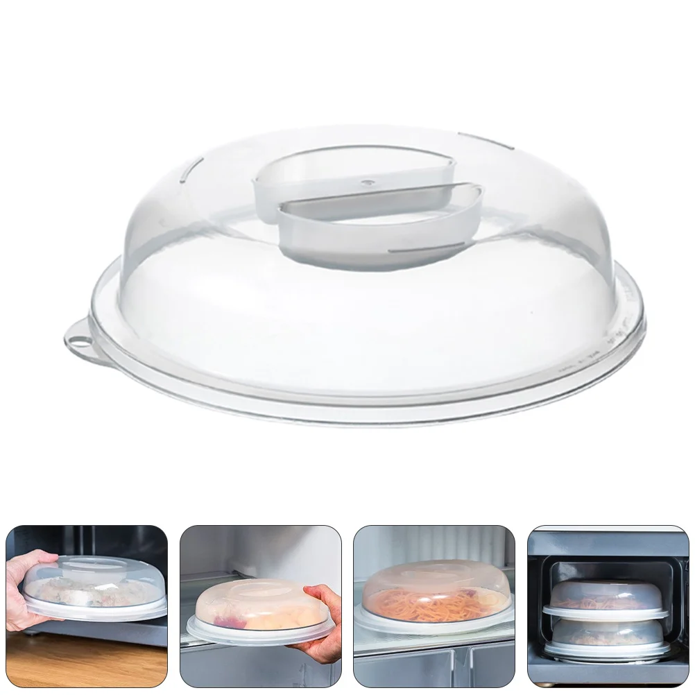 Lid Bell Microwave Oven Cover Foods Microwaves Protector Protecting Cake Stand Reusable Transparent Pp