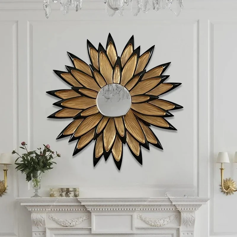 A  light luxury sunglasses wall decoration sofa background wall porch mirror pendant