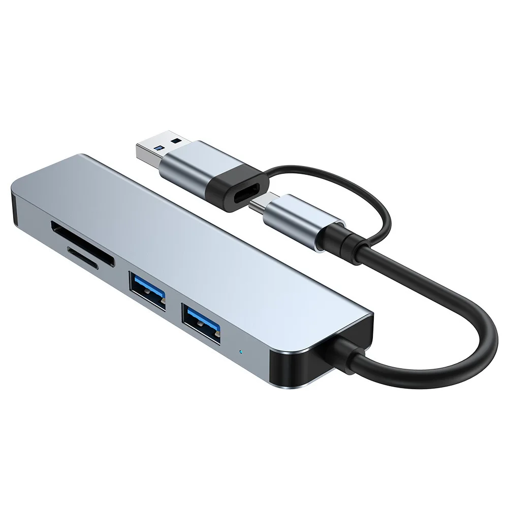 5-In-1 docking station type-c USB to 3.0 SD TF card reader multifunction hub