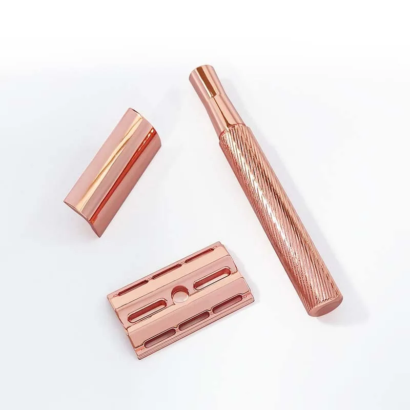 High-quality Men's Metal Safety Razor Sharpness Shaver Classic Styling Quick Replacement Blade Safe Shaving Beard
