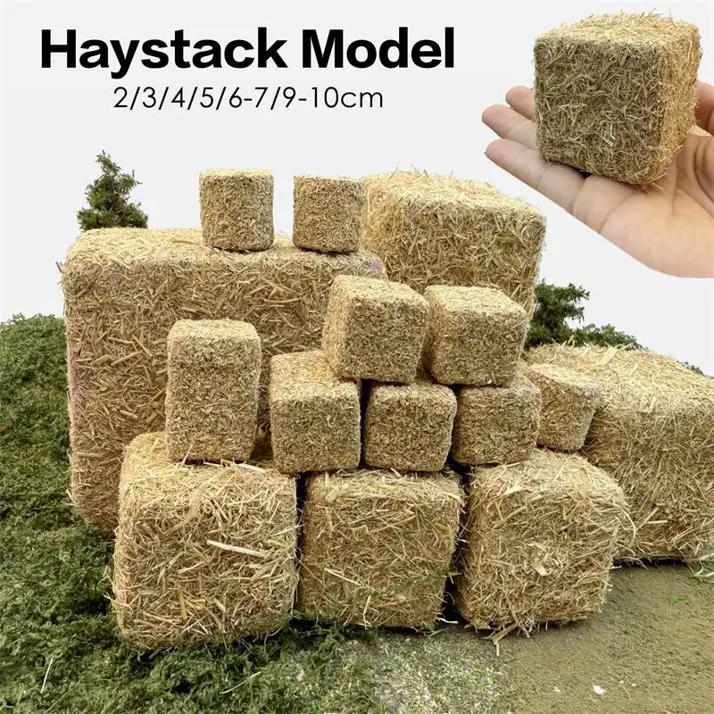 

Miniature simulation haystack model farm scenery grassland scene layout model train railway layout