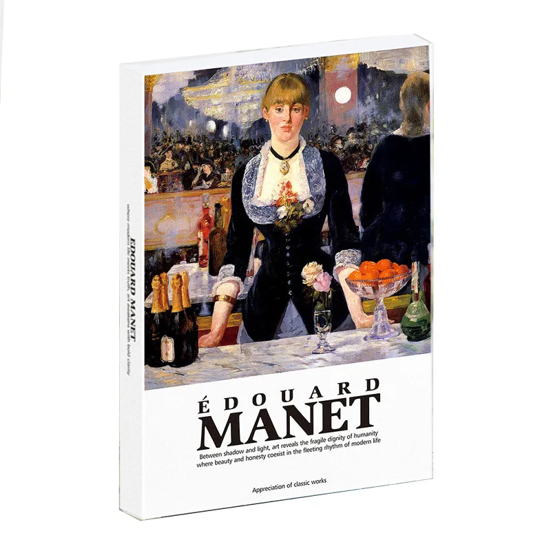 30Pcs Édouard Manet Oil Painting Postcards Vintage Art Cards Message Wish Cards For DIY Journal Wall Decor Gift Stationery