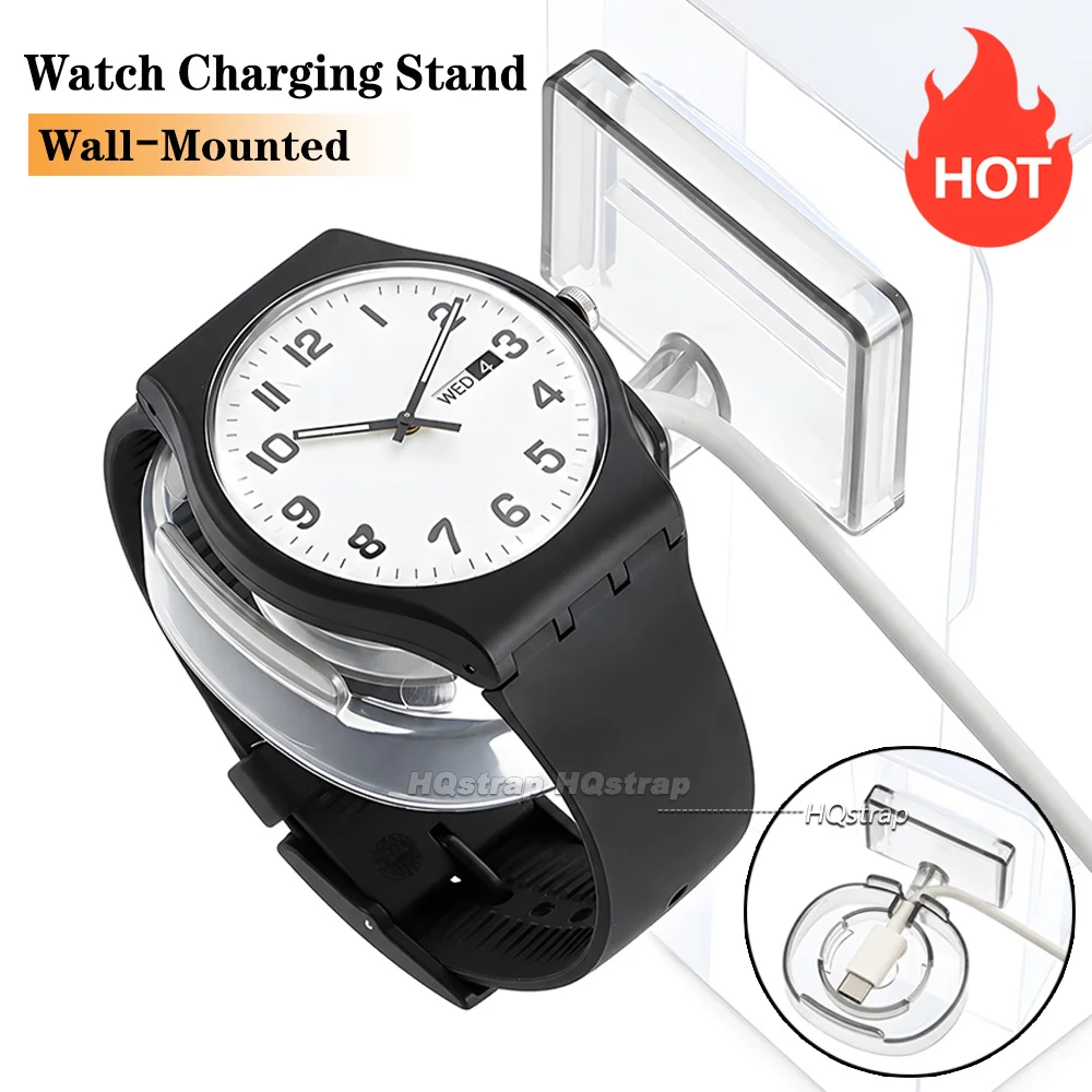 New Wall-Mounted Watch Charging Stand Watch Display Storage Rack for Charging Organizing Watches Multifunctional Watch Holder