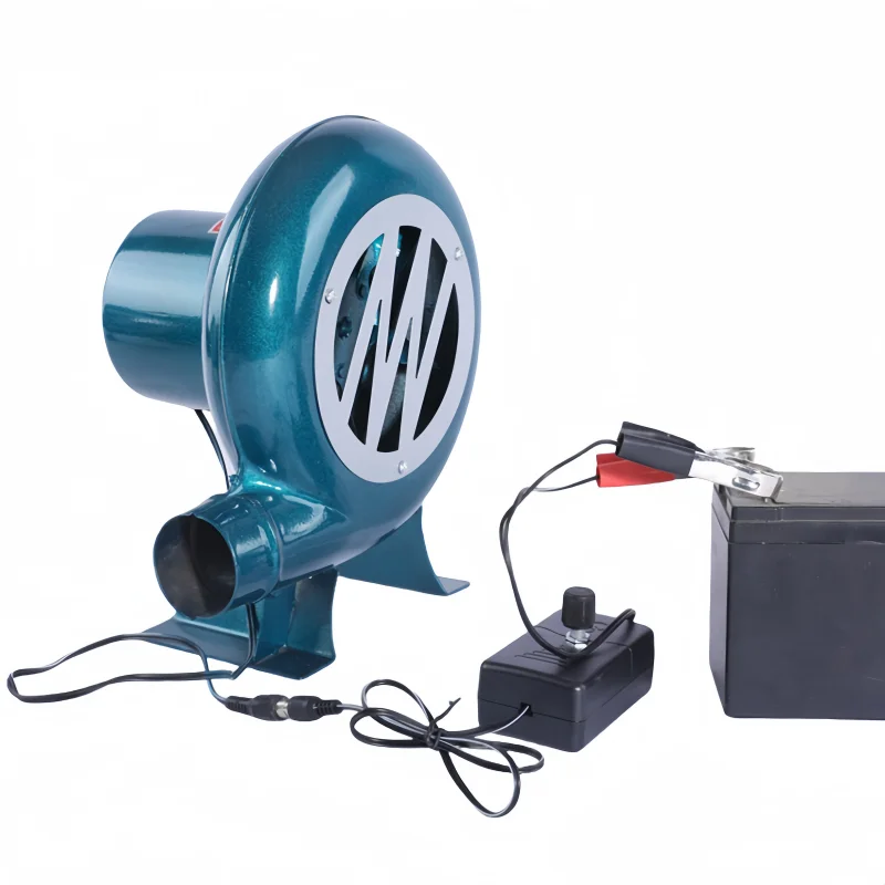 Pompa Kipas Angin Listrik Rumah Tangga 30W 12V, Kipas Tiup untuk Bouncer, Kipas Sentrifugal untuk Kompor Barbekyu