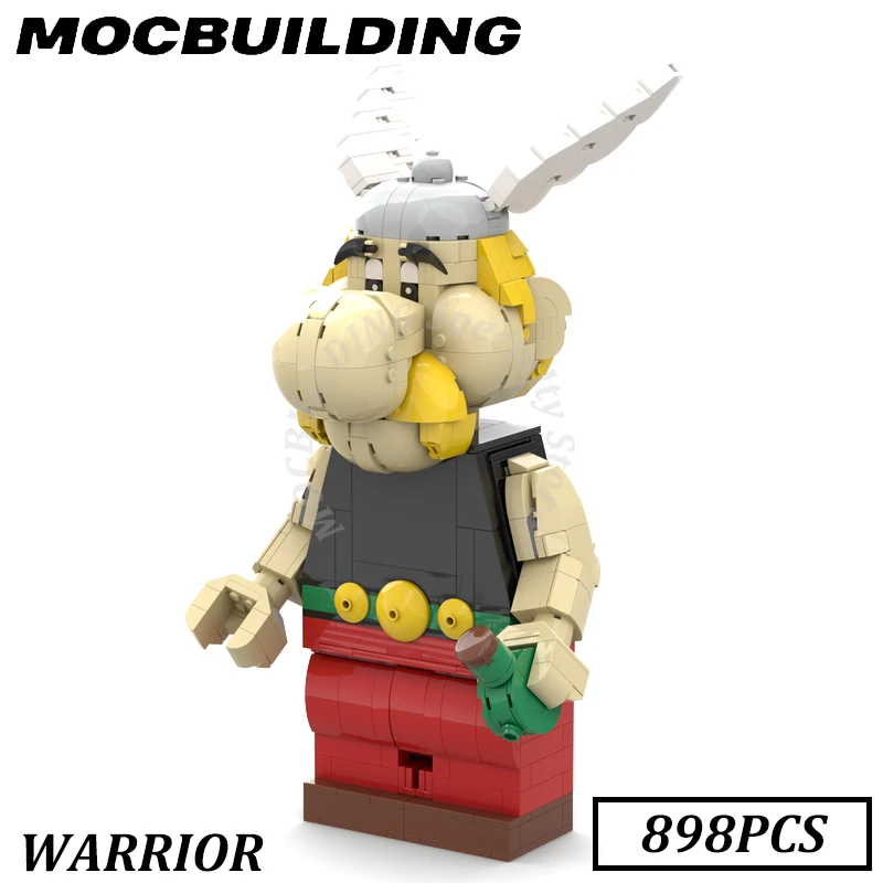 

Gaul Warrier Character Vikings Display MOC Building Blocks DIY Bricks Model Birthday Gifts Assembled Toys