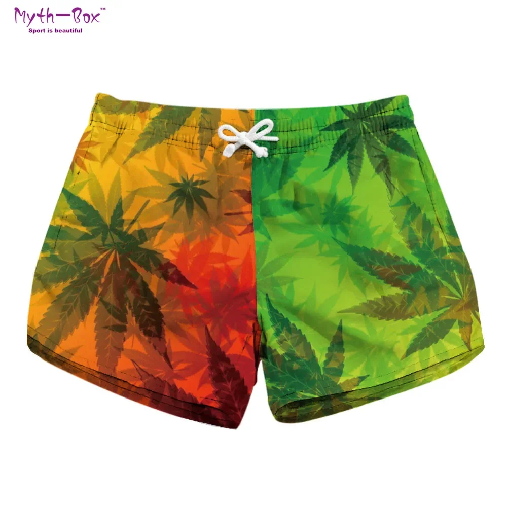

Summer Women Beach Shorts Water Sports Pant Plant Floral Print Surfing Shorts Quick Dry Female Holiday Surf Board Short Swimwear