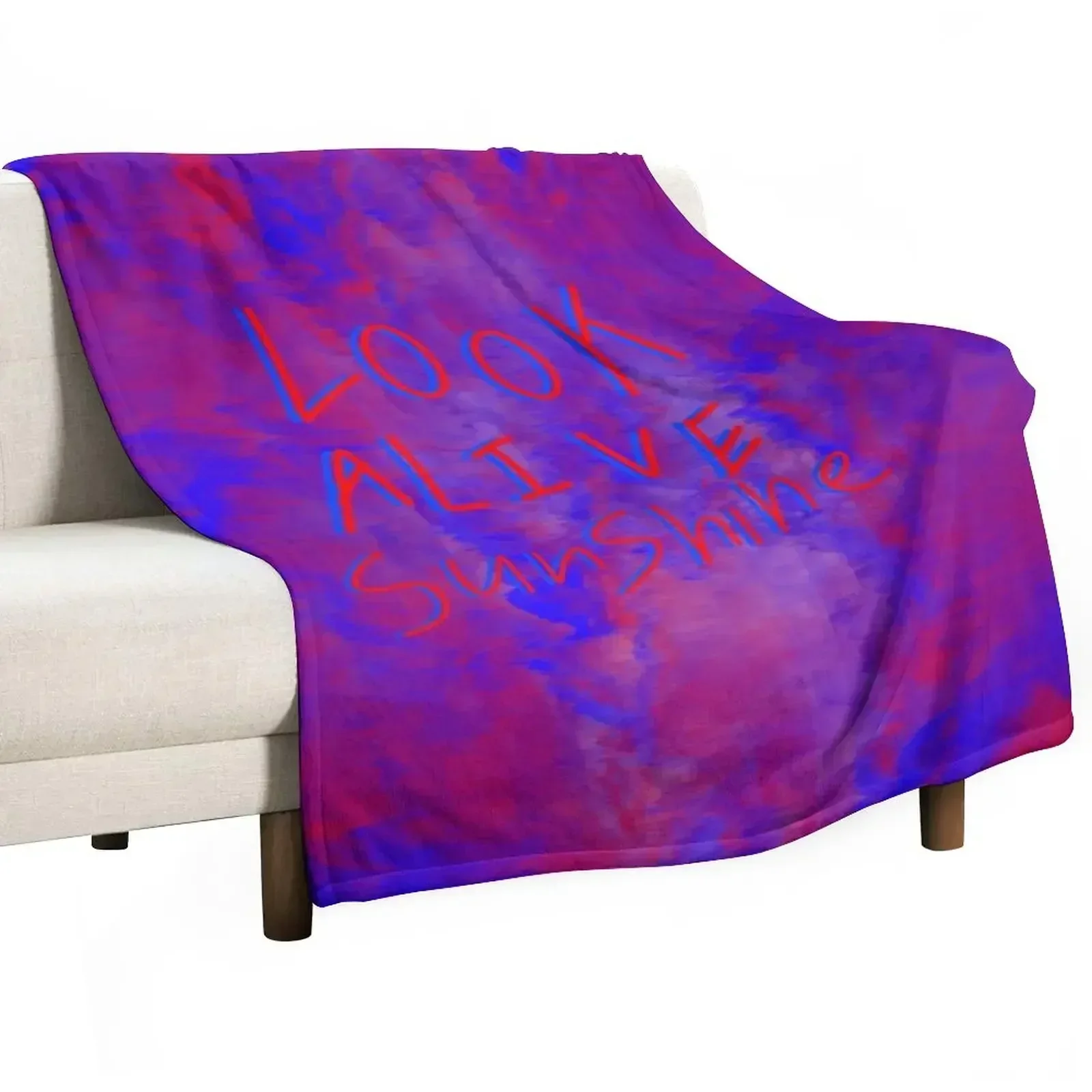 Couverture décorative Look Alive Sunshine, couverture élégante pour canapé, pour la maison et le salon