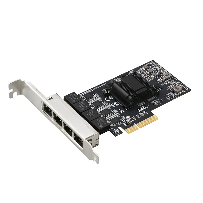 

PCIe Network 4 port 2.5G Card 10/100/1000M/2.5G RJ45 Realtek/RT8125B PCI-E LAN GIBABIT Ethernet Network Adapter Card