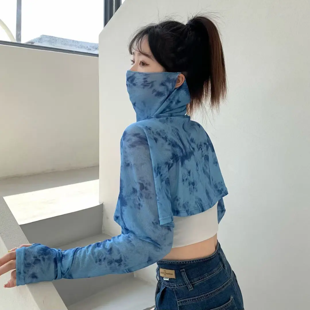 자켓 여성 가볍고 부드럽고 얇은 여름 통기성 맞는 복고풍 여성스러운 아늑한 새로운 간단한 태양 방지 기본 의류 Cropped Fashion Ins