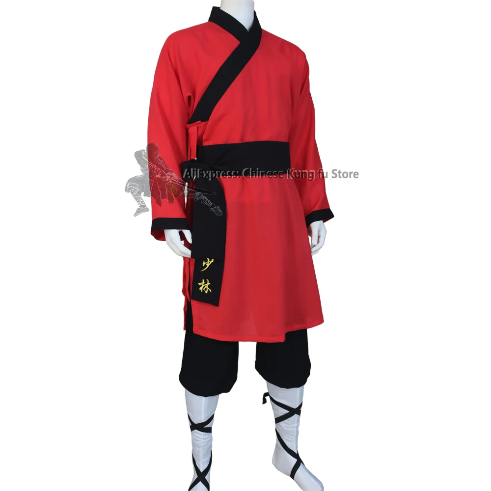 25 Kleuren Shaolin Monnik Uniform Zen Meditatie Tai Chi Pak Martial Arts Kung Fu Robe en Broek - afbeelding 2