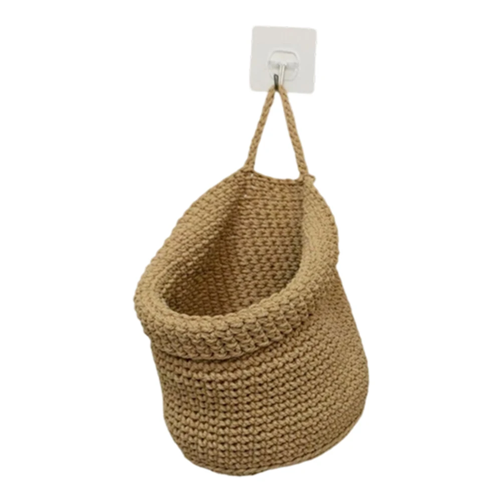 Wall-mounted Vegetable Basket Fruit And Sundry Basket Natural Wicker Weave Storage Basket Kitchen Storage Home Decoration