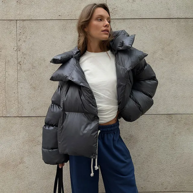 Women Autumn Winter Warm Coat Thick Parkas Long Sleeve Parkas Female Street Fashion Hoodies Woman's Cotton-padded Jacket 2025 6