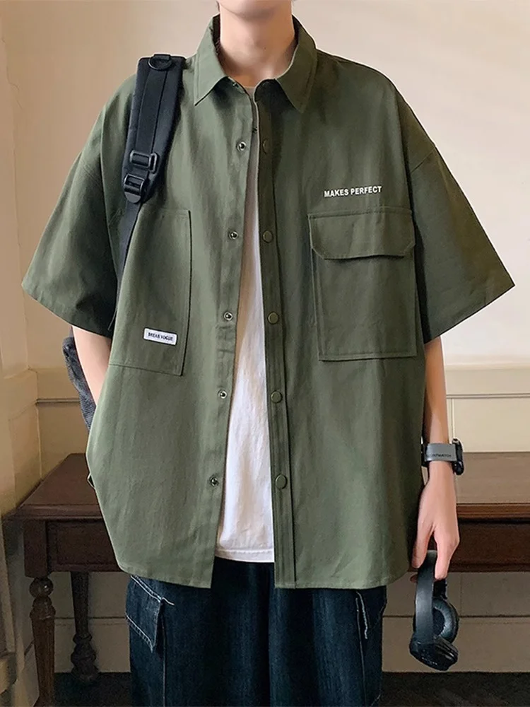 

Lightweight ort Sve Ice Silk irt Men's Summer New Sle Haome Military een Workwear Jaet Outerwear irt