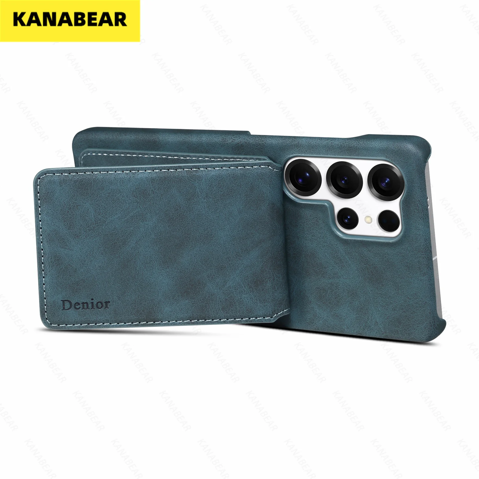 

Stylish Leather Magnetic Case for Samsung Galaxy S25 Series, MagSafe 2-in-1 Card Holder with Strong Magnet & RFID Blocking