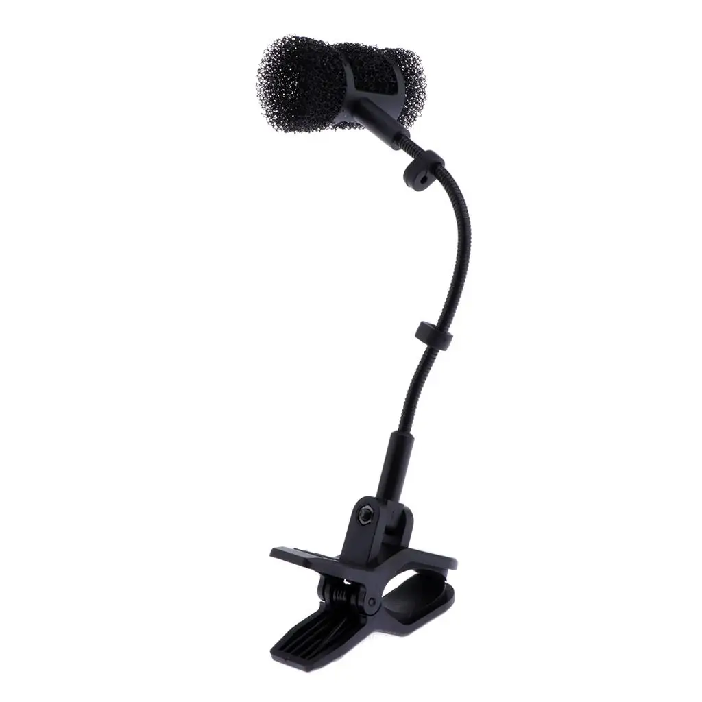 Microphone Clip Holder ABS Sponge Clamp Stand for Cucurbit Flute Erhu Orchestral Instrument Accessories