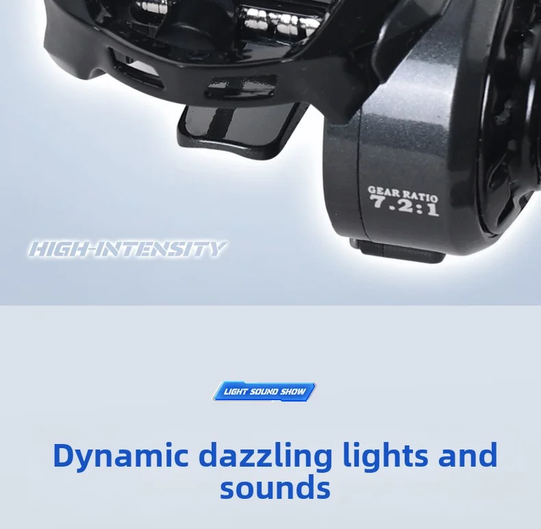 Lizard Fishing Demon DC Baitcasting-Rolle Elektronische Bremse Anti-Backlash Weitwurf Vielseitige Angelrolle Mit Klarem Klickgeräusch – Detail 8