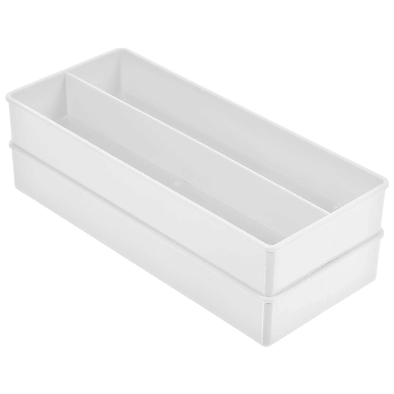 2 Pcs Change Storage Box Shopping Mall Coin Container Desktop Plastic Case Collecting Bank Accessory