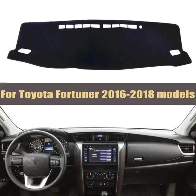 

Крышка приборной панели автомобиля, коврики от солнца, избегайте световых накладок, защитная приборная панель для моделей Toyota Fortuner 2016-2018