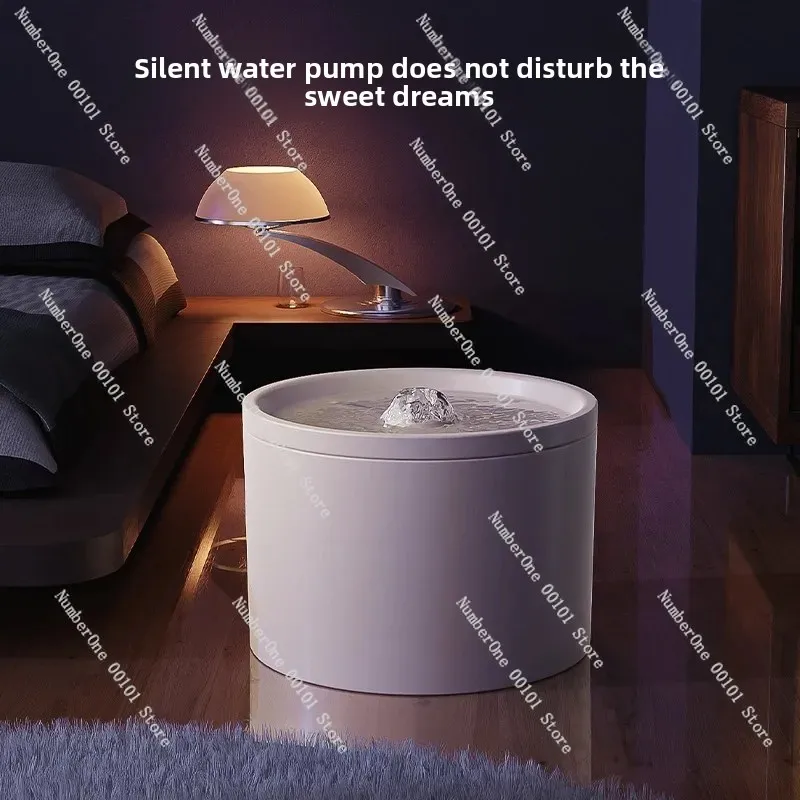 Ceramic Automatic Pet Water Dispenser, Circulating Fresh Water Bowl for Dogs Cats, Easy Drinking & Filtered Feeder view 4