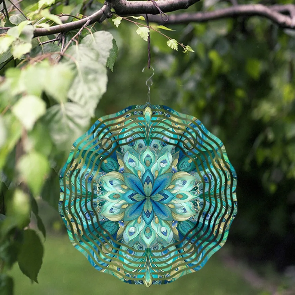 

Metal Wind Spinner Garden Ornament for Mom Grandma Gift Outdoor Yard Decor Spring Summer Christmas