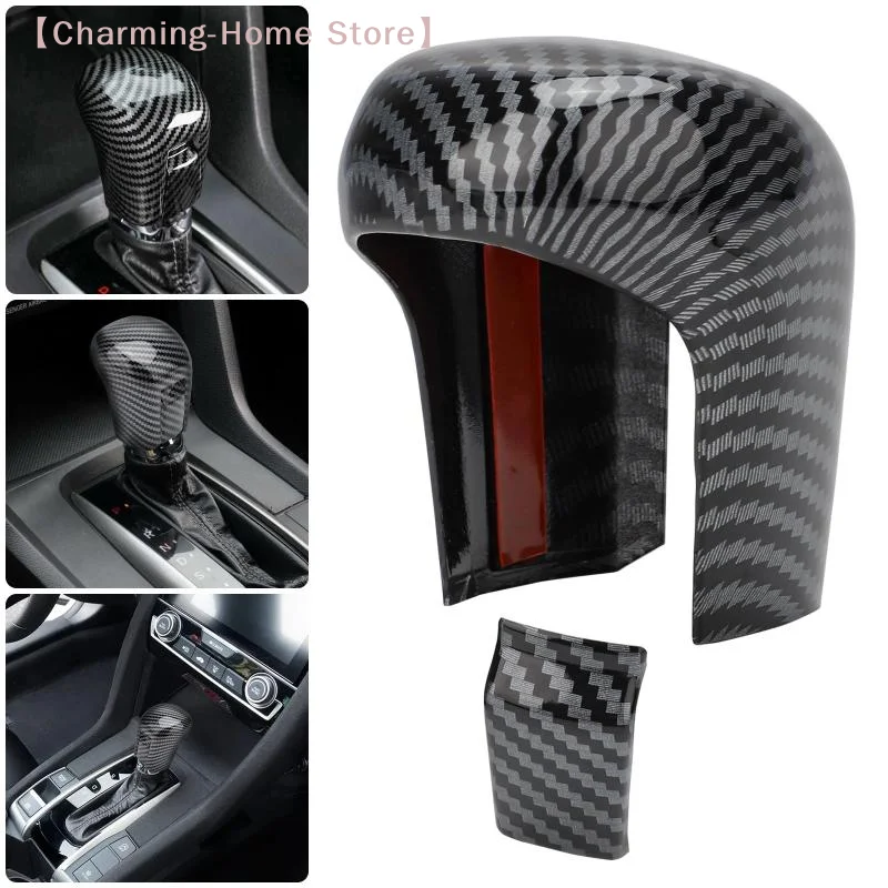 【M】Pour Civic Sedan Hatchback LX EX EX-L Sport Touring 2016 2017 2018 2019 2020, couvre-poignée de levier de vitesses de voiture