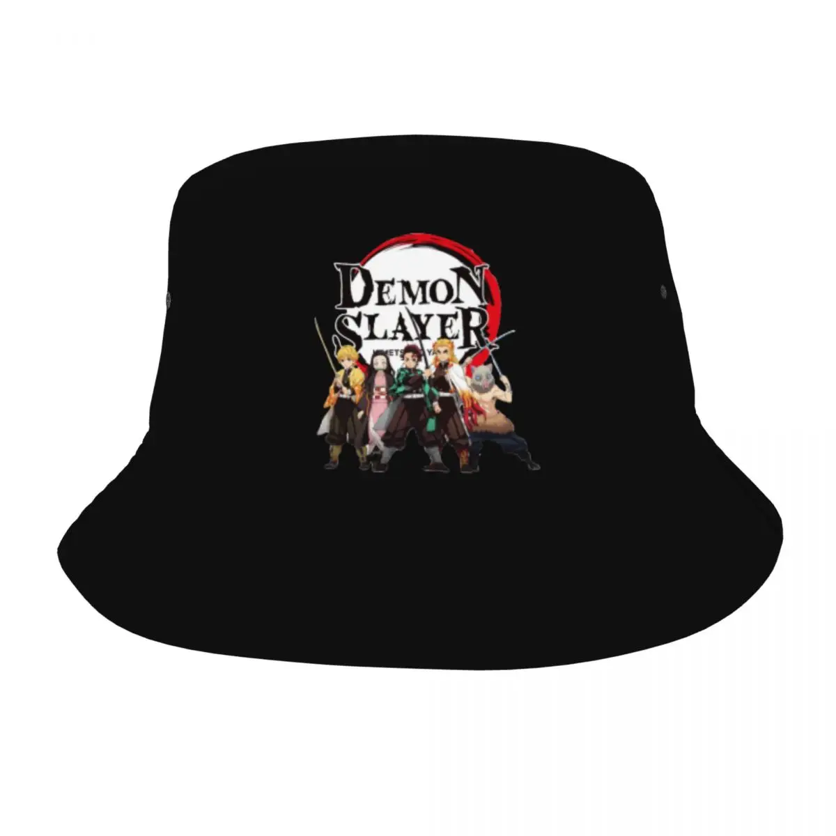 Kimetsu No Yaiba Kamado Nezuko Bucket Hat for Men Women Summer Demon Slayer Sun Hat for Outdoor Fisherman Caps Session Hats