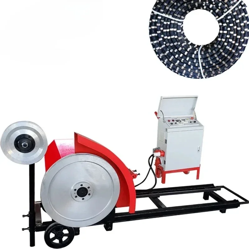 Hualong Stone Machinery China Granite Quarry Marble Block Trimming Diamond Wire Saw Cutting Machine for Concrete Cutting