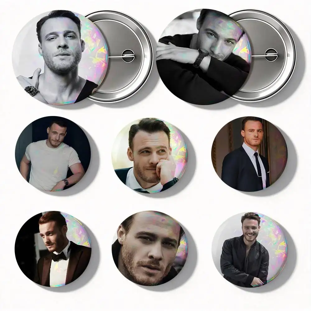 Actor K-Kerem Bursin Round Badge Creative Brooch Clothing Backpack Accessories Lapel Pin
