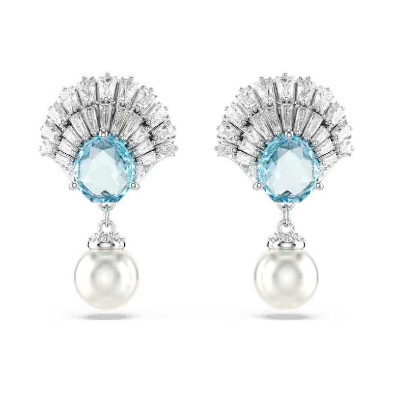 Originele schelp ketting luxe fijne bruiloft sieraden set bedels bloemen ketting oorbellen armband sieraden voor vrouwen