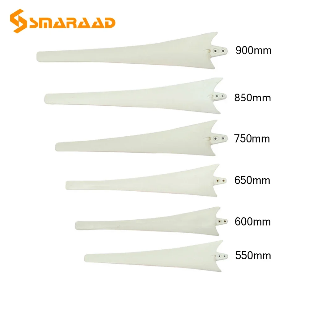 550mm 900mm White Wind Turbine Blades High-Strength Nylon Fiber Windmill Accessories DIY1kw 2kw Wind Turbine Generator Set