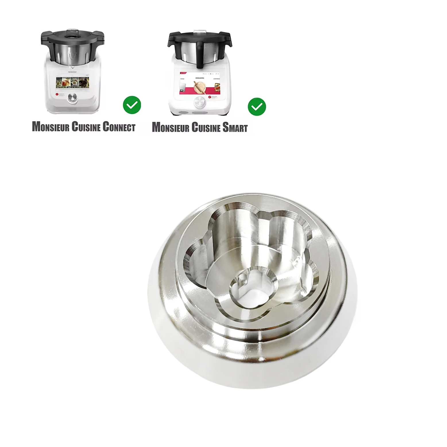 Clutch Guide for Monsieur Cuisine Smart/Connect Gearbox Blade Drive Connectors Stainless Steel Gear