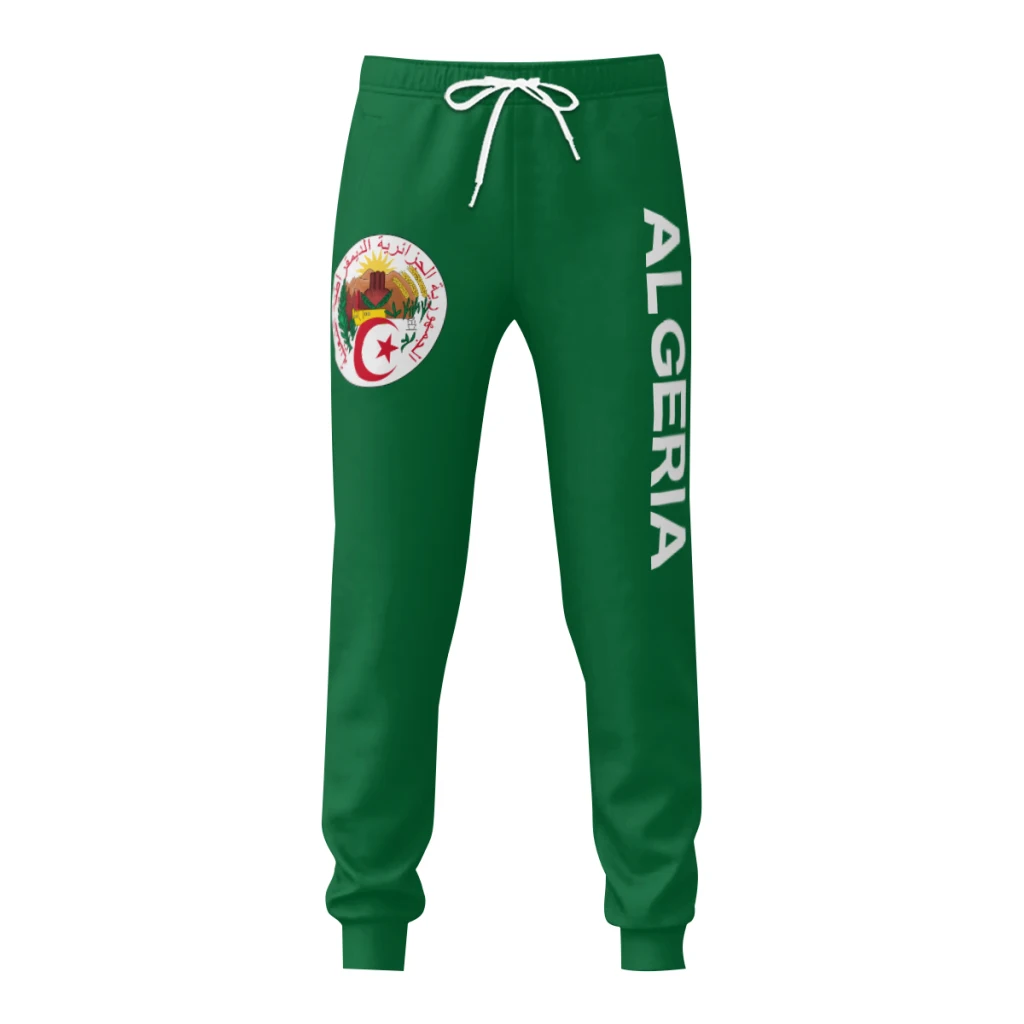 Mens Sweatpants Algeria Flag Pants with Pockets Joggers Soccer Football Multifunction Sports Sweat With Drawstring