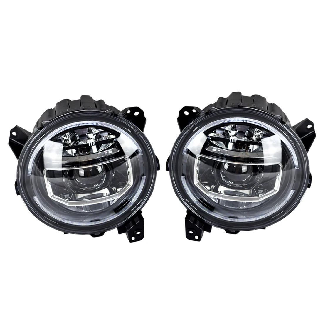 Start-up Animation 9 Inch LED Halo Headlights for 18-21 Jeep Wrangler JL & Gladiator JT accessories