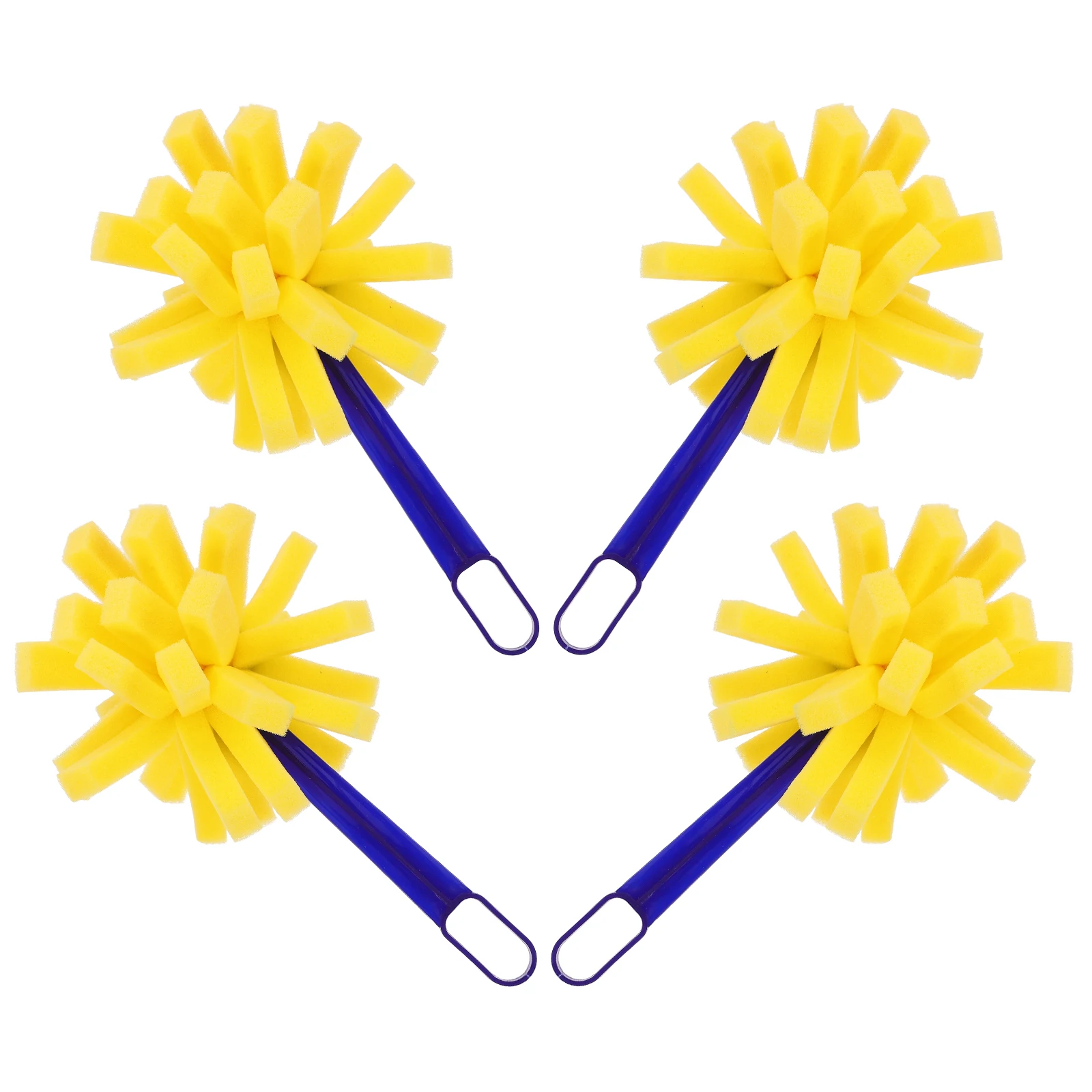 

4pcs Painting Brushes Sponge Tools for Staining Diy Foam Brushes Acrylic Supplies Soft Durable Canvas Diy Kids